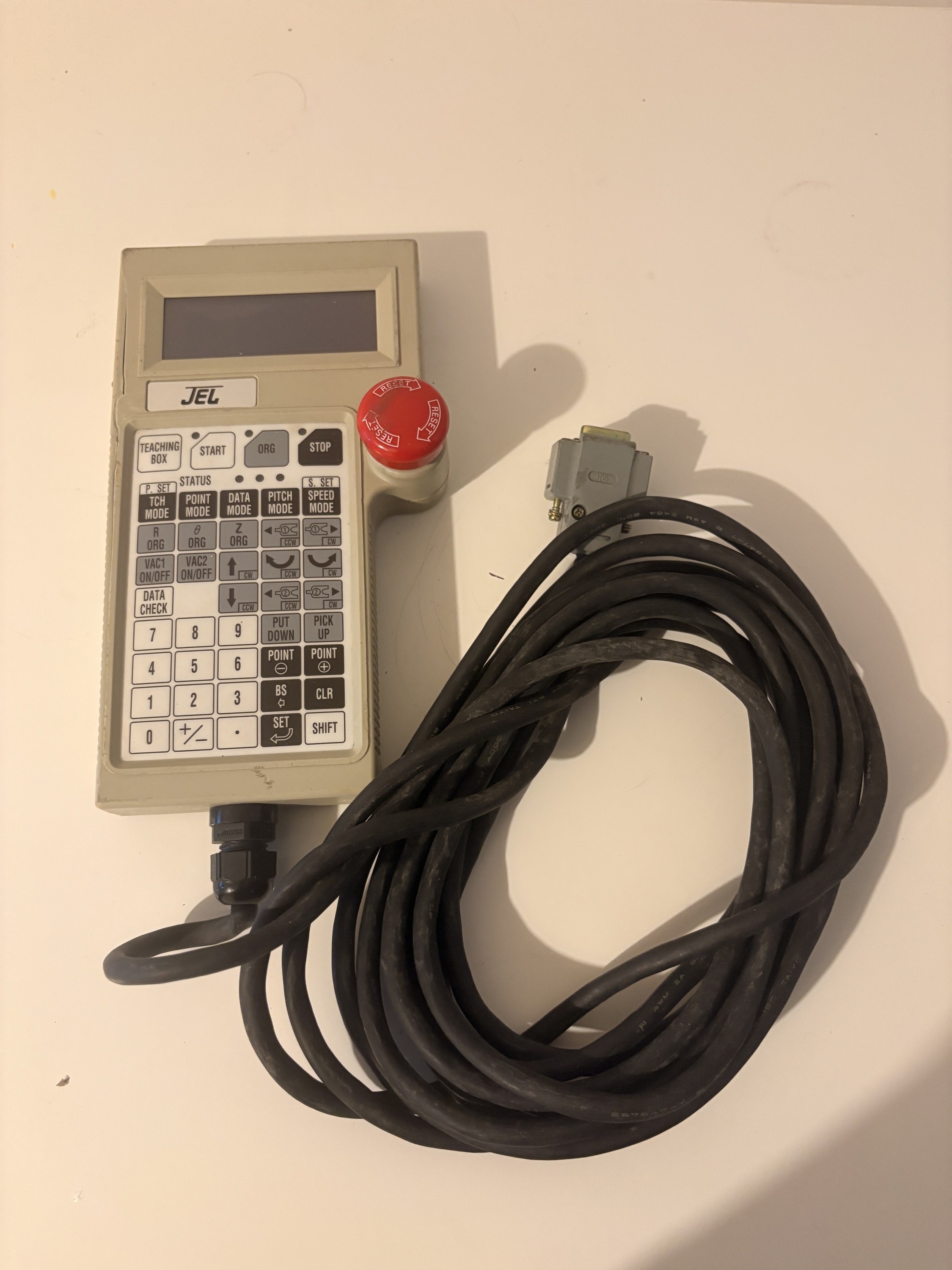 DYNAX 65AX-077 JEL Robot Teach Pendant with Control Cable