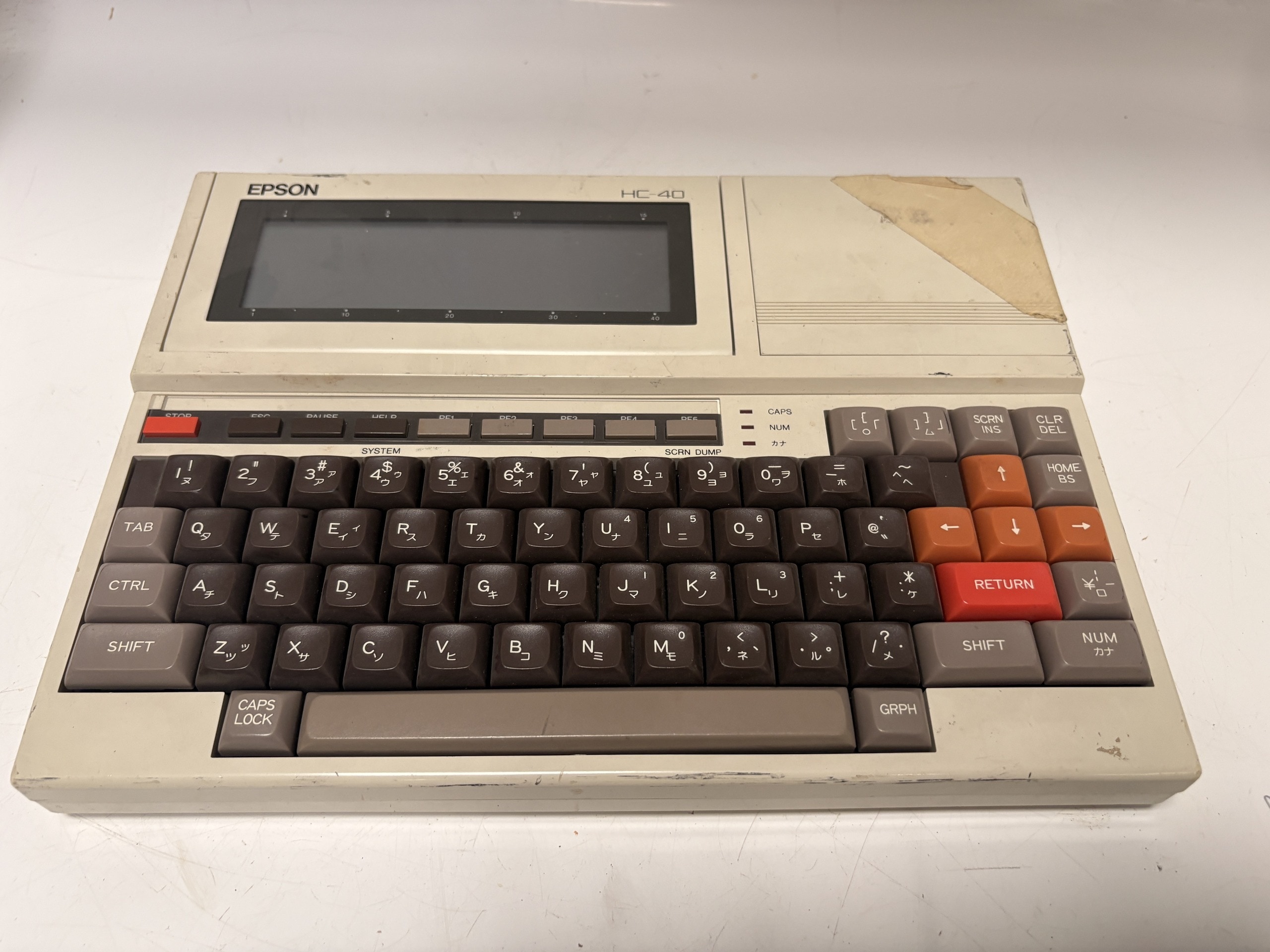 Epson HC-40 H401E Vintage Handheld Computer Portable CP/M System Japan
