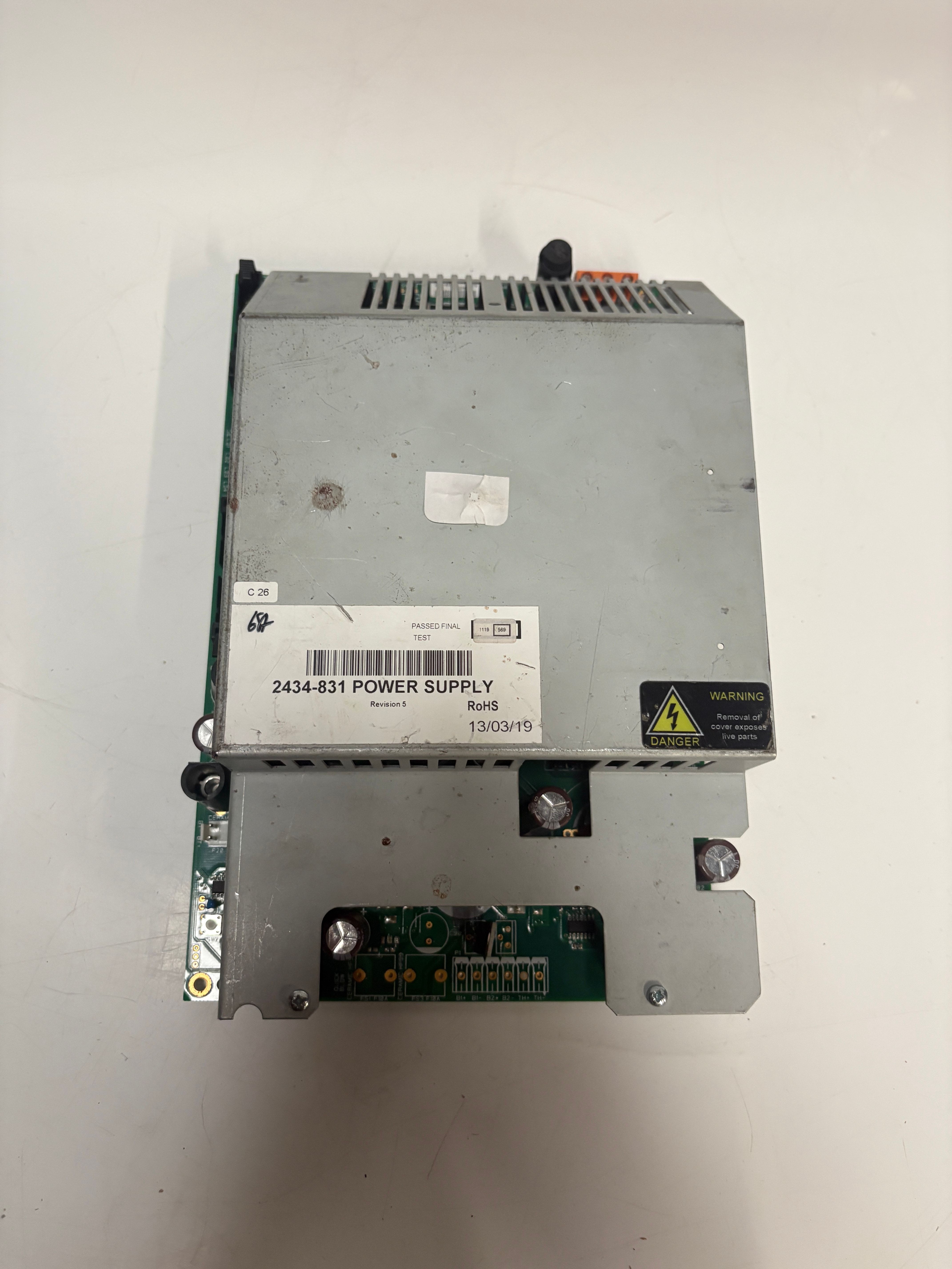 Honeywell Gent 2434-831 Vigilon Fire Panel Power Supply Rev 05