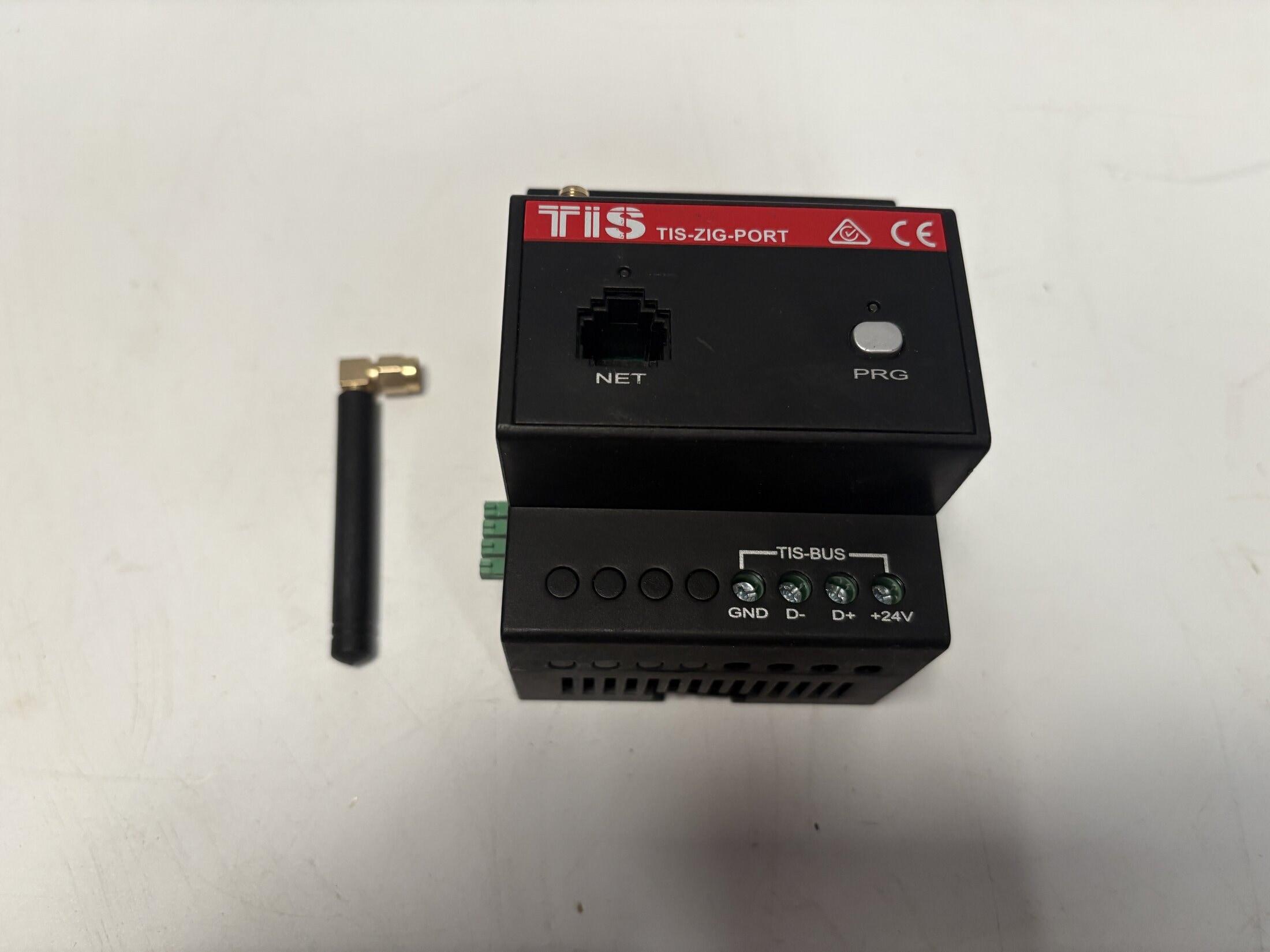 TIS TIS-ZIG-PORT Zigbee 3.0 Gateway with Ethernet and Antenna