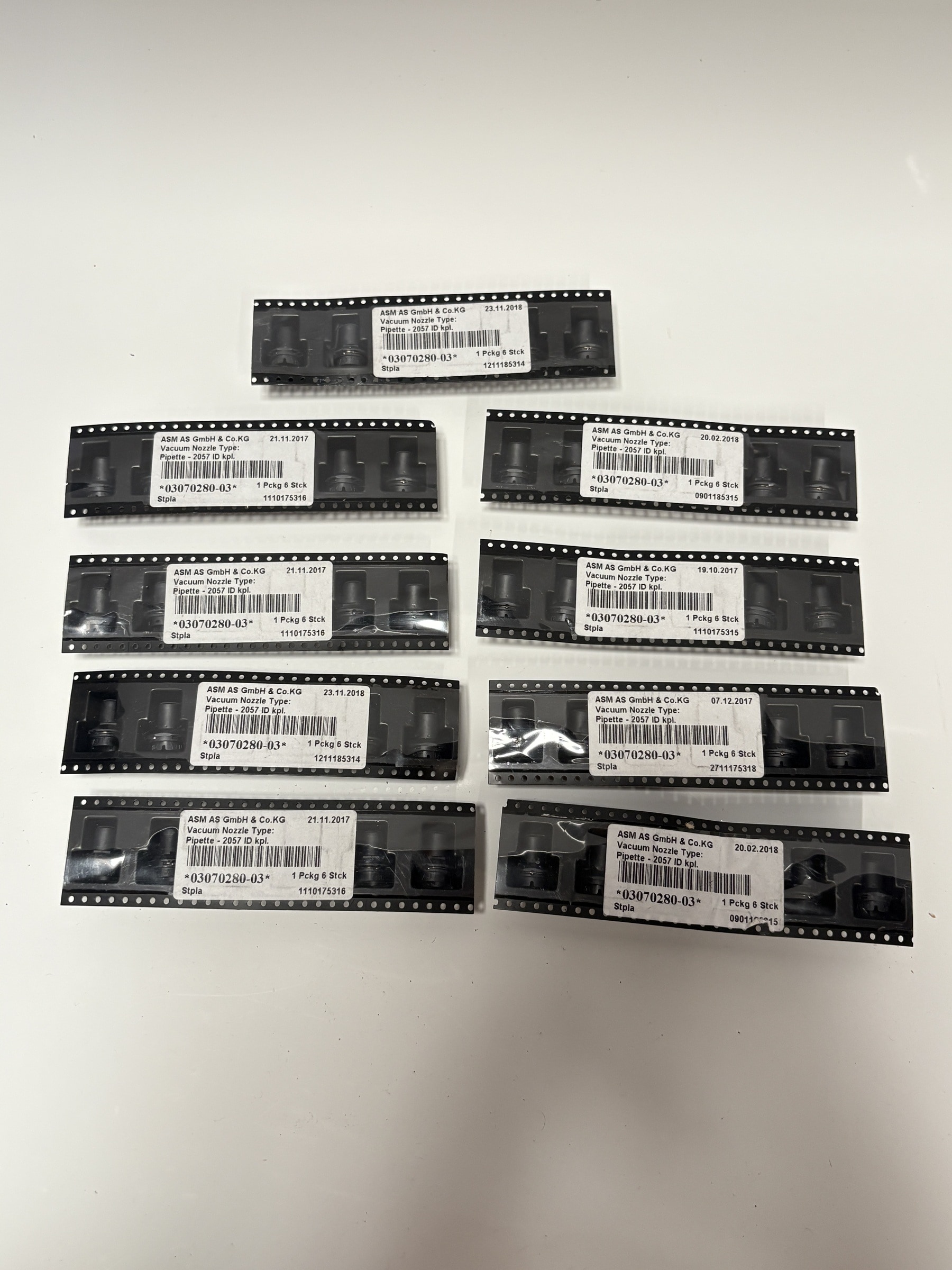 ASM 03070280-03 Vacuum Nozzle Pipette 2057 Pack of 6