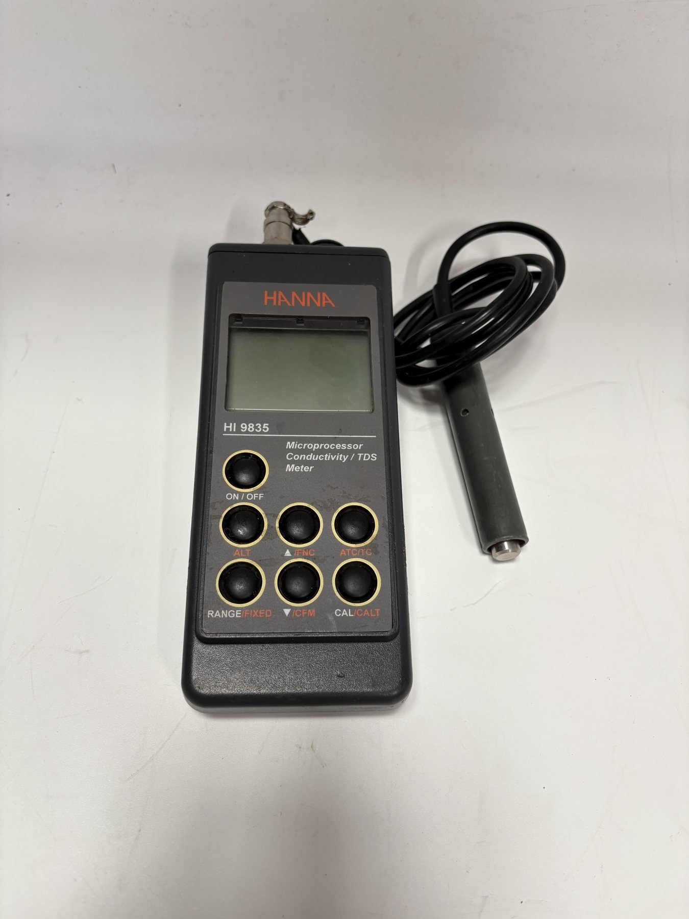 Hanna HI 9835 EC TDS NaCl Temperature Meter with Probe