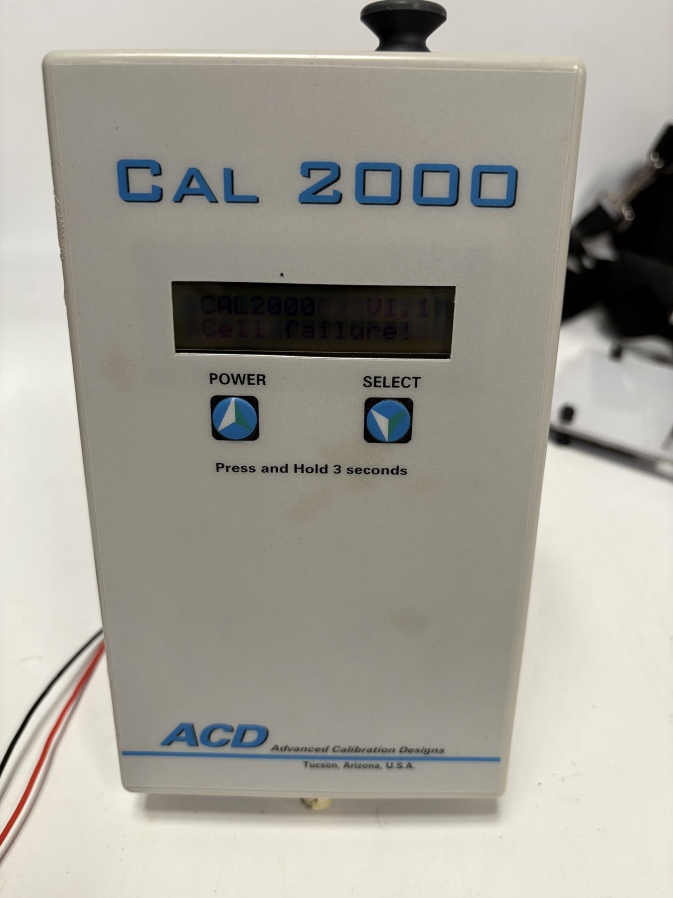 ACD CAL 2000 750-0603-00 Portable Calibration Gas Generator