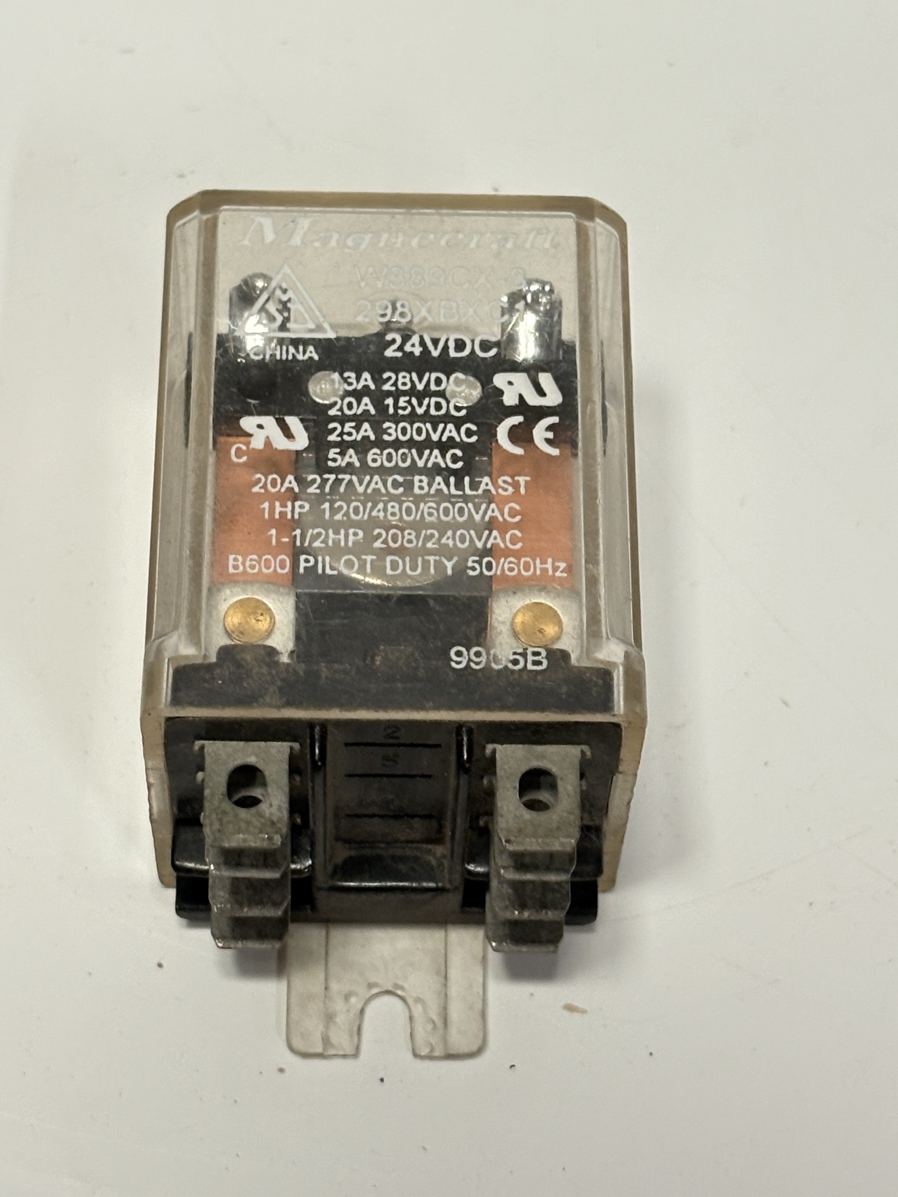 Magnecraft 298BXC1 Heavy Duty Control Relay 24V DC