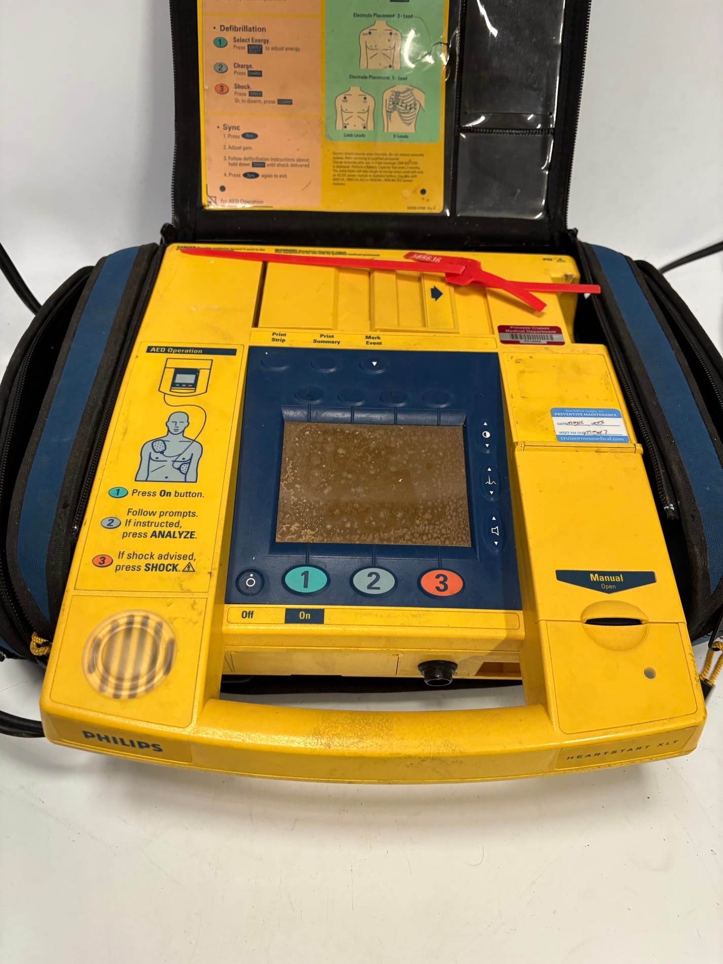Philips HeartStart XLT M3500B M3500-69930 Defibrillator Monitor