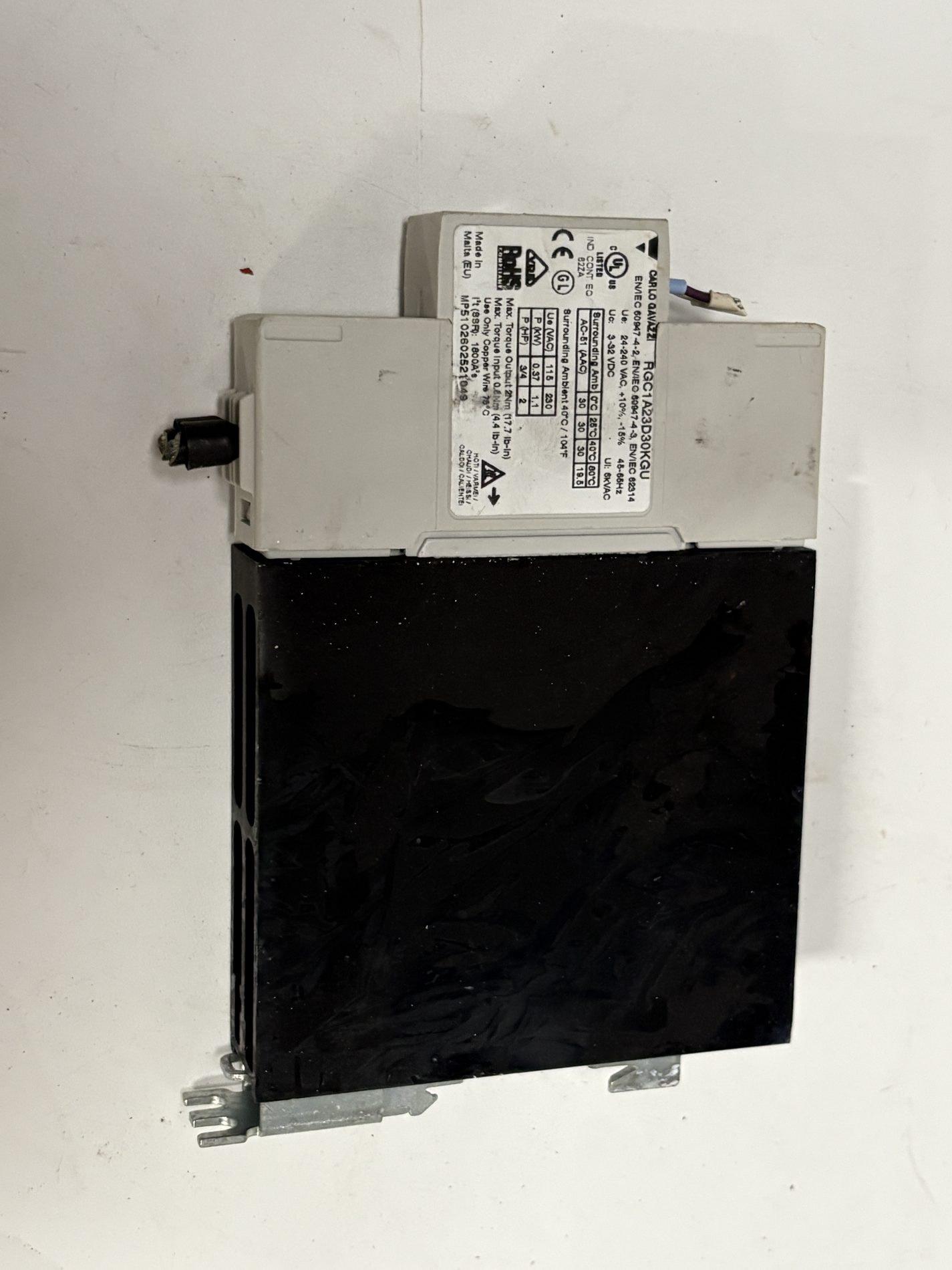 Carlo Gavazzi RGC1A23D30KGU 30A Solid-State Contactor 24-240VAC