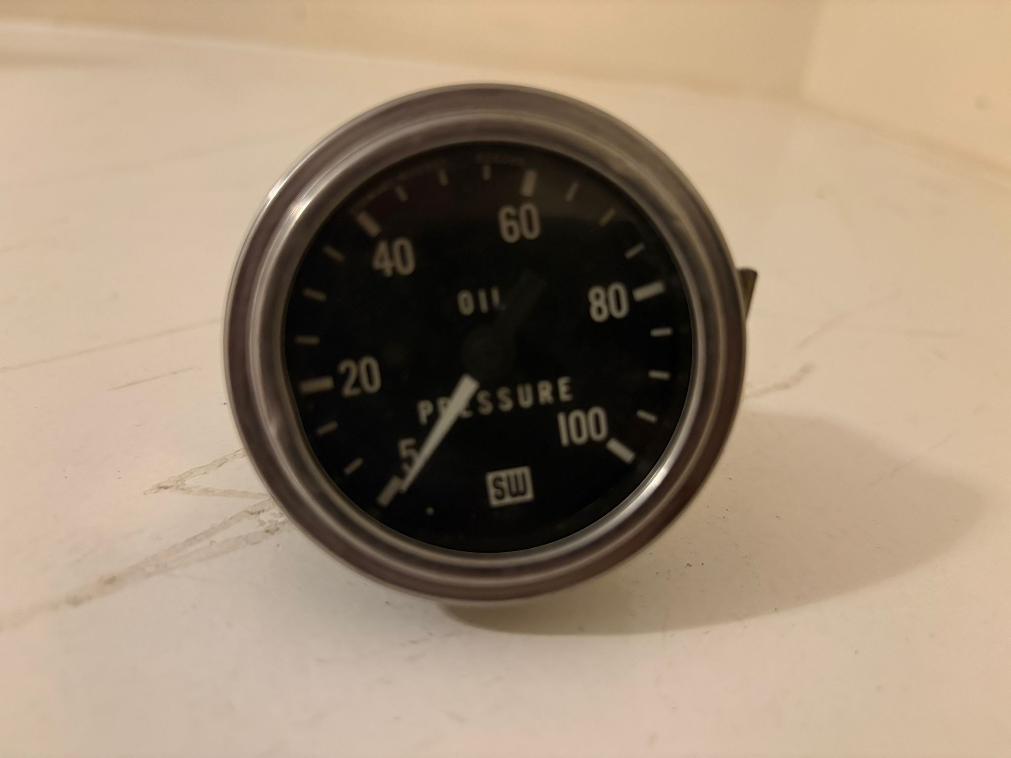 360-JC 0-100 PSI Oil Pressure Gauge Panel Mount