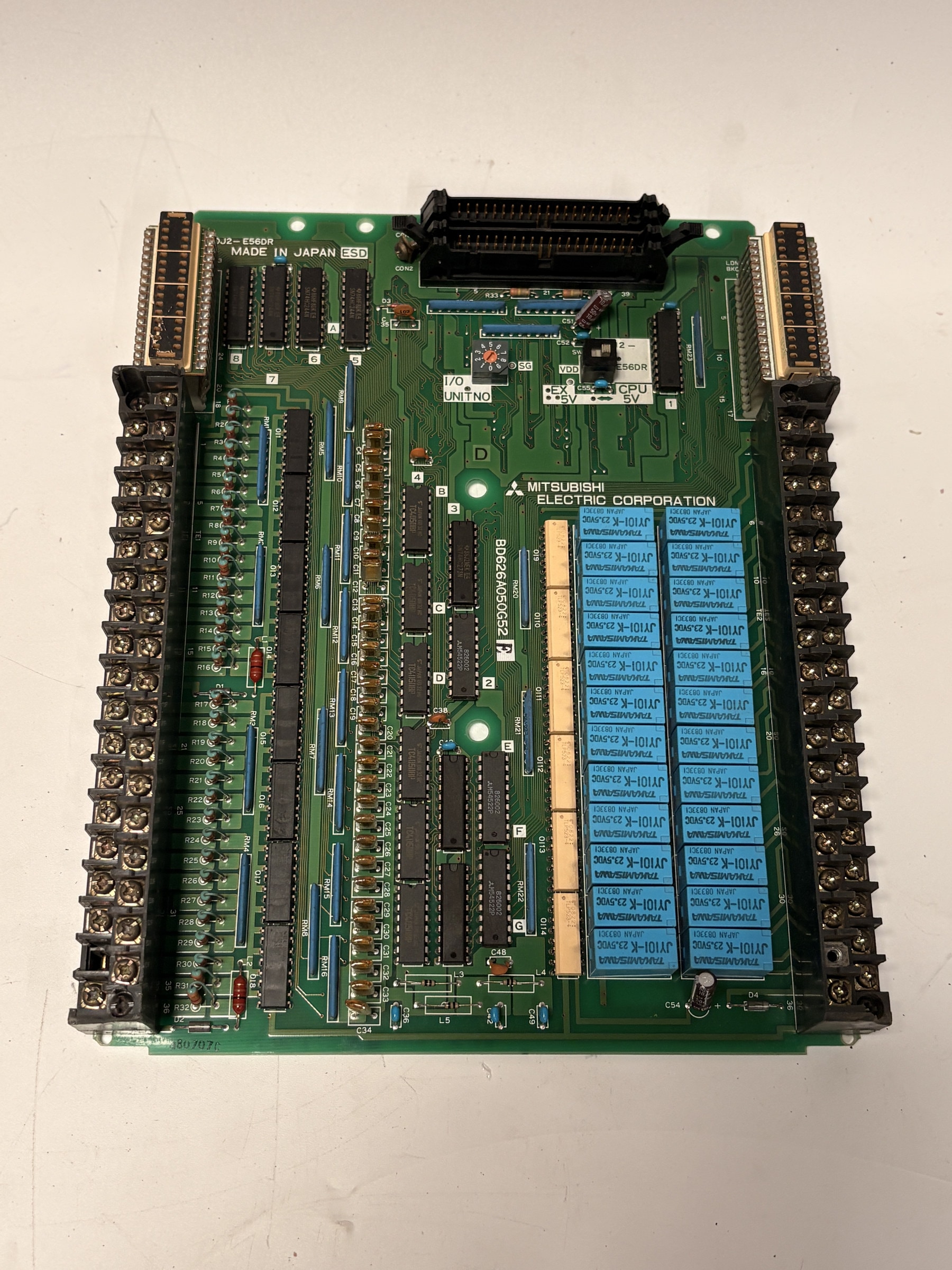 Mitsubishi Electric BD626A050G52 Industrial Relay I/O PCB Board