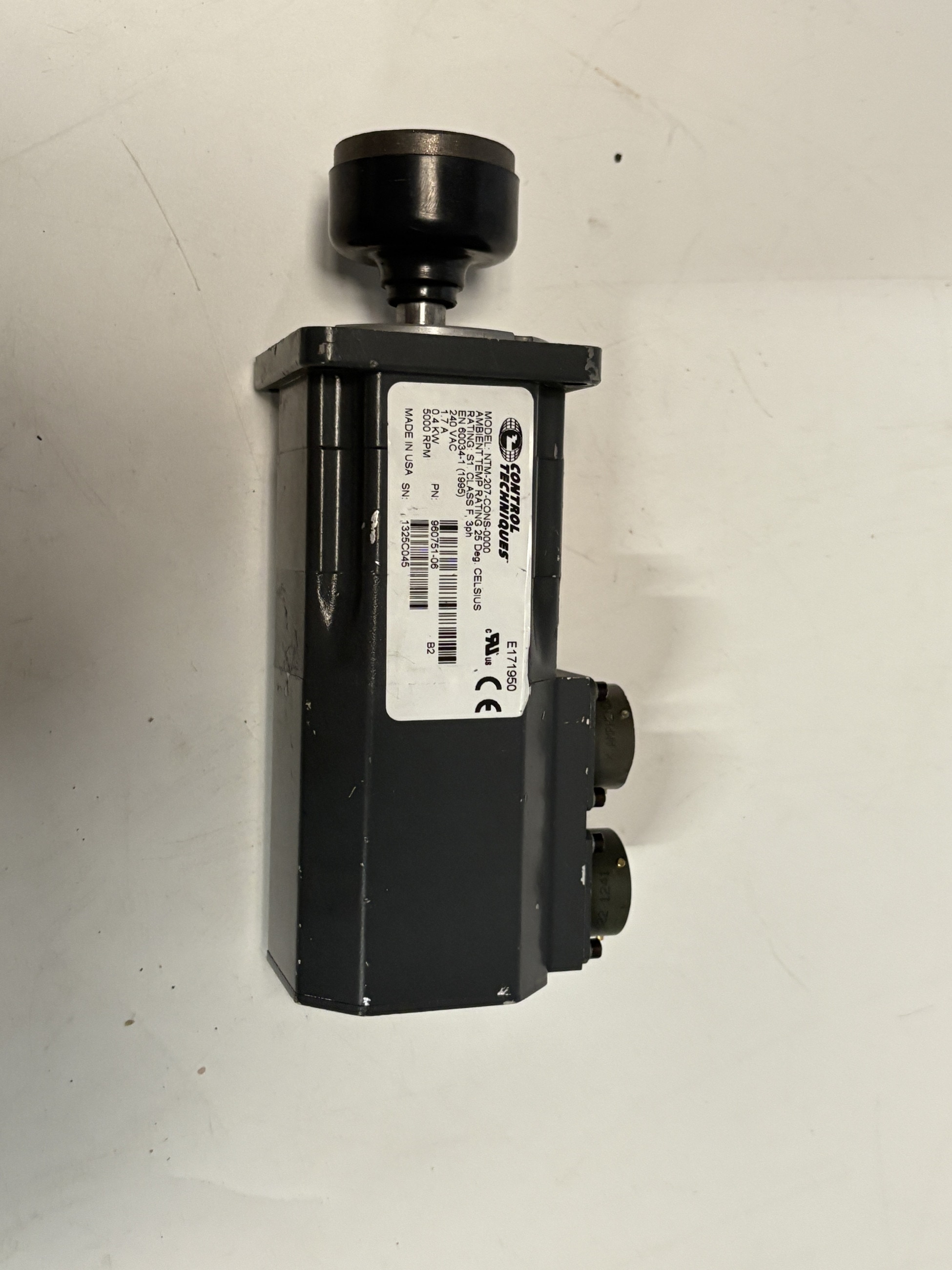 Control Techniques NTM-207-CONS-0000 Servo Motor 0.4kW 5000rpm
