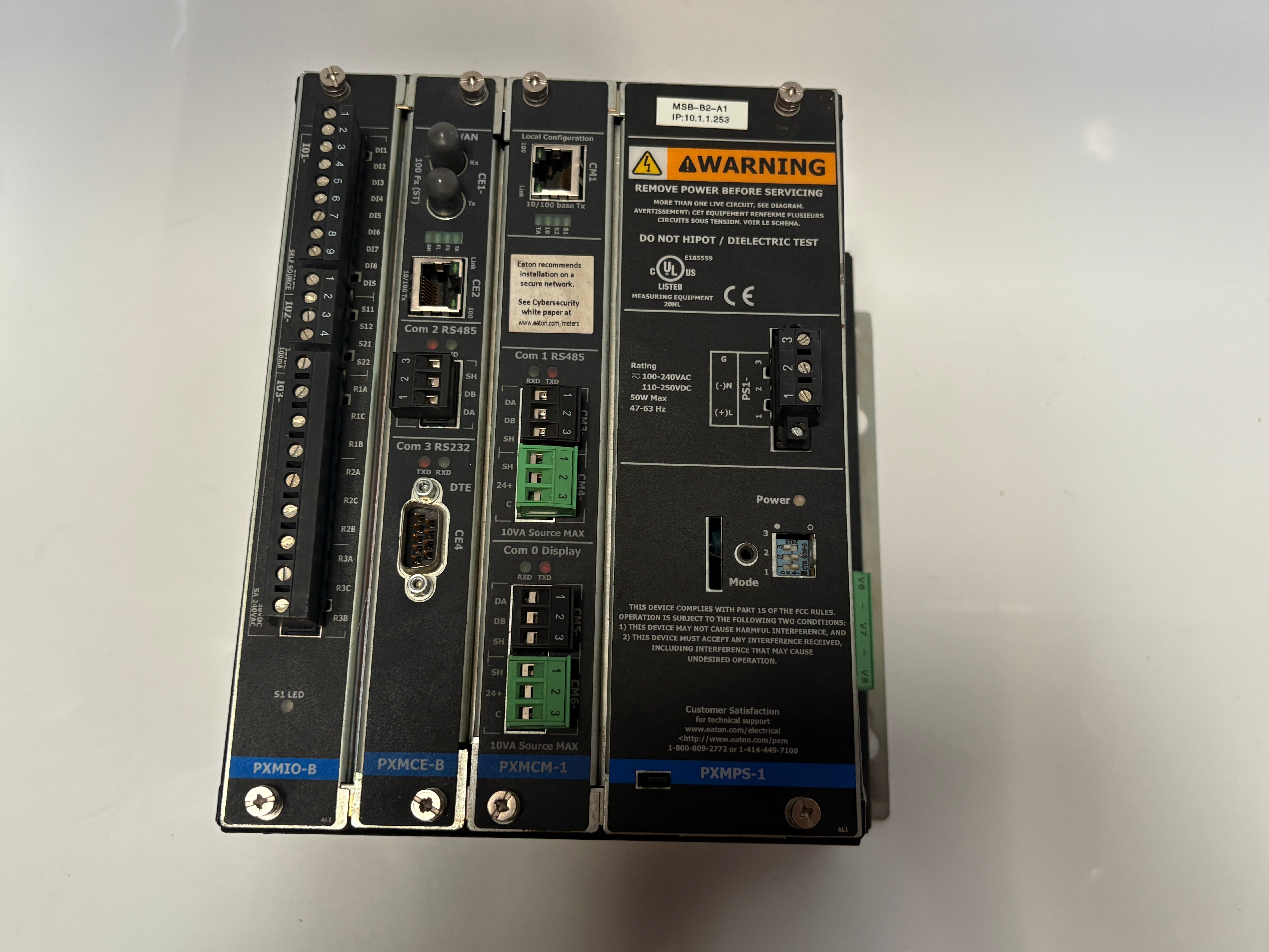 Eaton PXM8251A1BB PXM8000 Rev 9.0 Power Xpert Meter PXMTIO-B PXMCME-B P/N PXM8251A1BB / Rev 9.0 Product Type Power quality meter